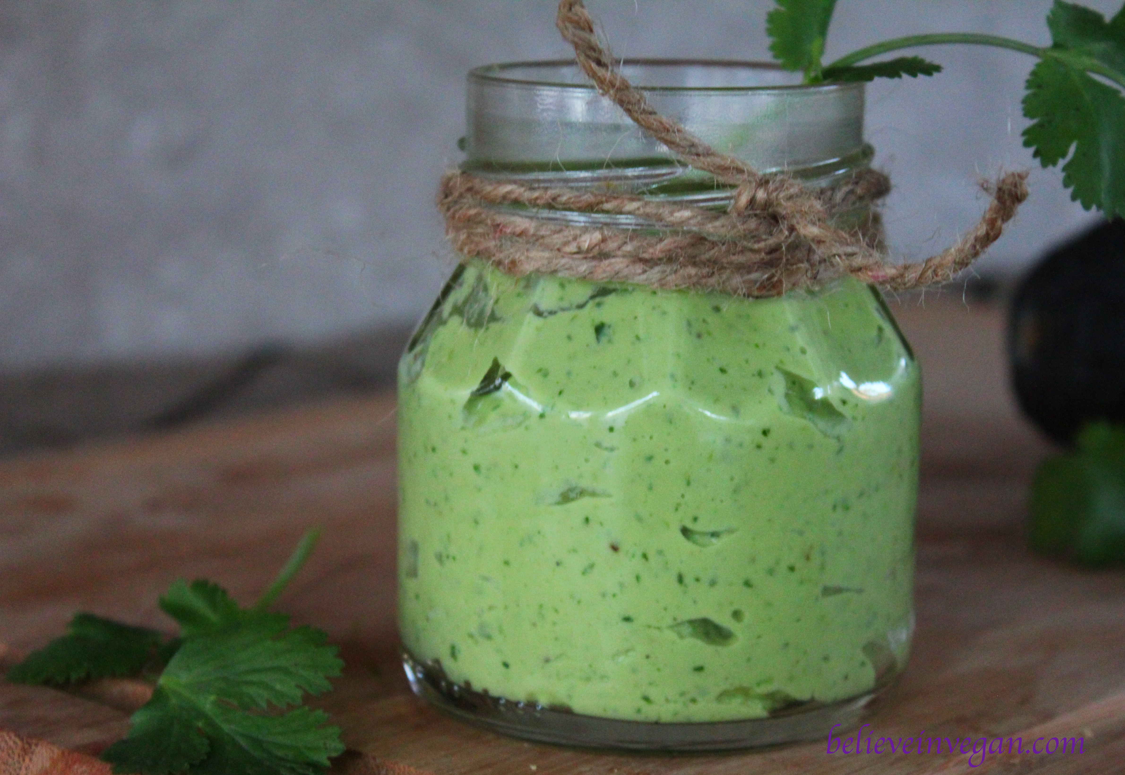 whipped avocado sauce believeinvegan.com