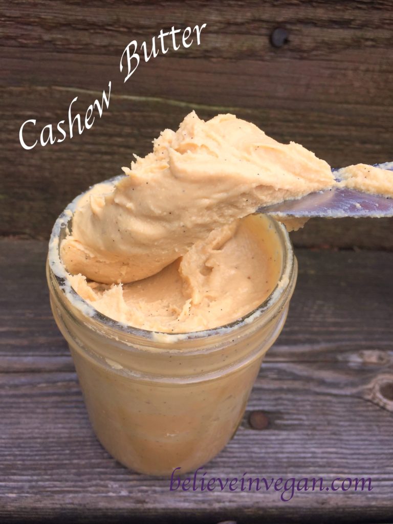 vegan cashew butter believeinvegan.com